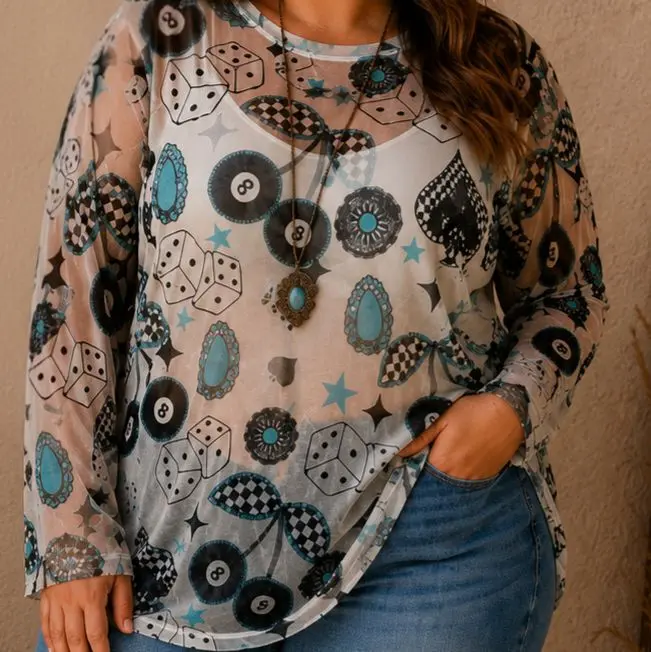Western Sheer Top