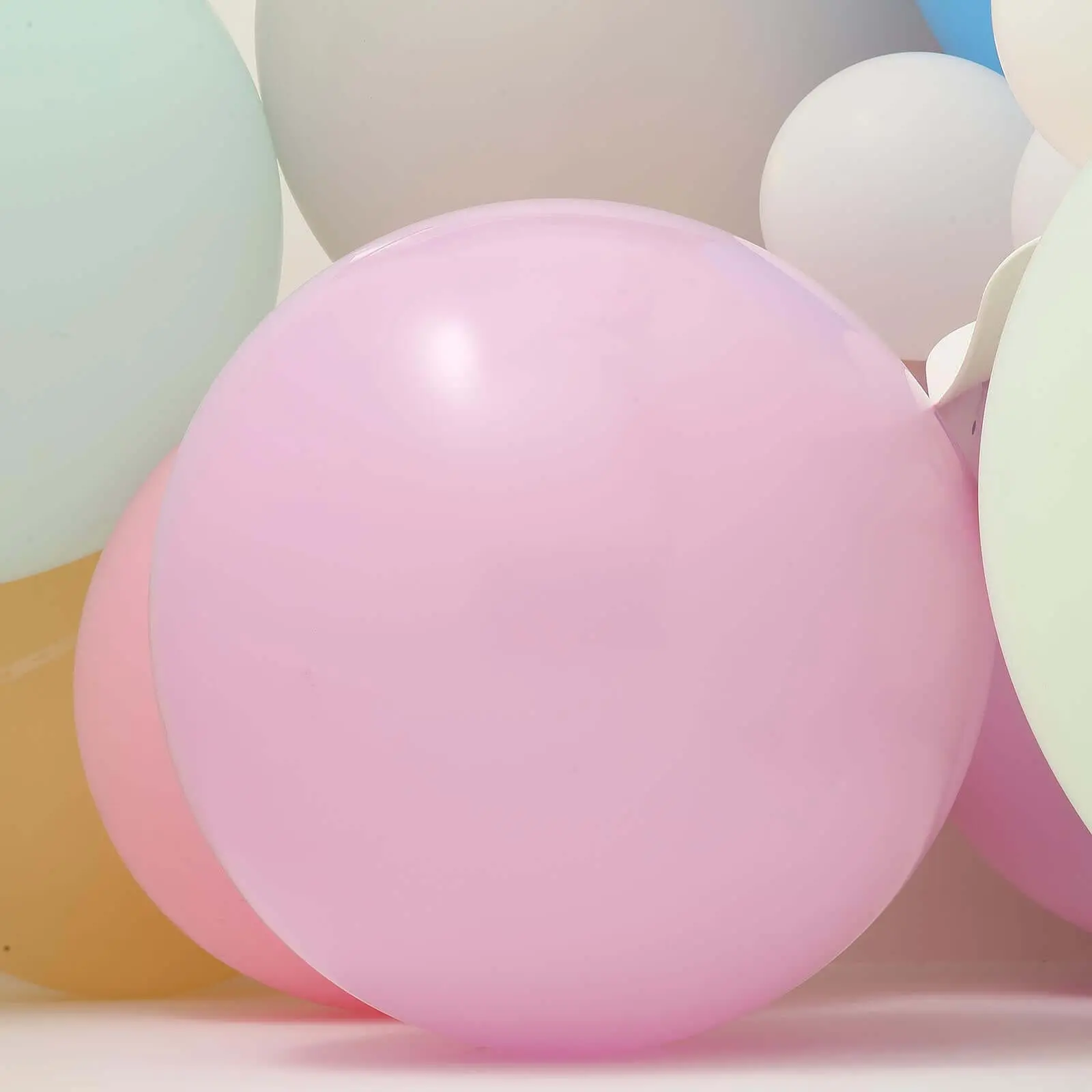 32" Premium Matte Pastel Pink Latex Balloons, 2-Pack Helium/Air Compatible Hanging Decor for Baby Shower, Birthday, Wedding, Balloon Garland