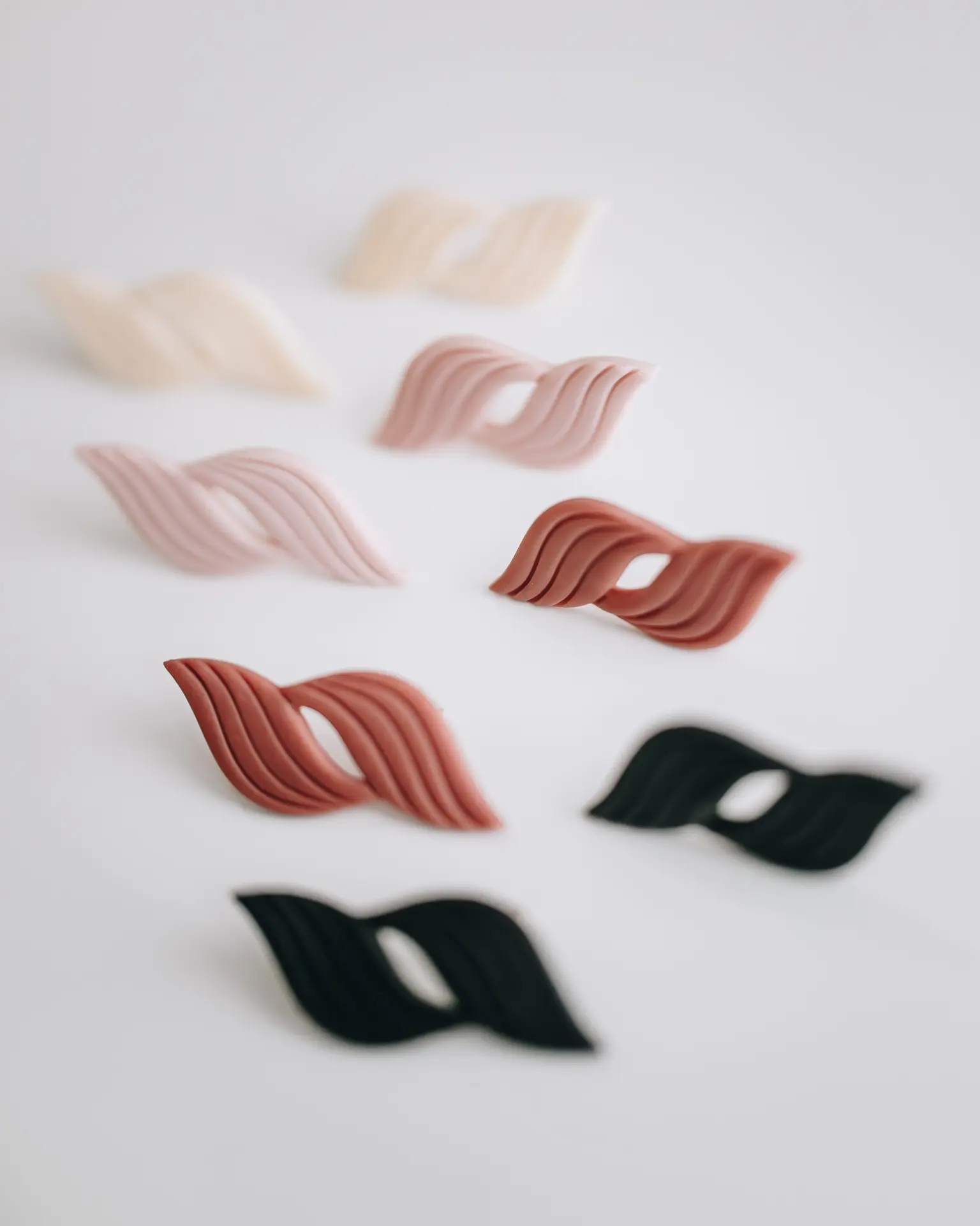 Celeste - Handmade Polymer Clay Earrings - Pretty Studs - Women's Accessories - Hypoallergenic Jewelry