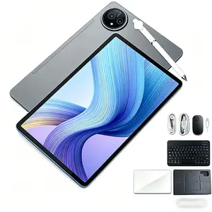 10 Inch Android Tablet (Gray) - Android 15, 24GB RAM + 128GB ROM (1TB Expandable), Octa-Core, 1280x800 IPS HD Touchscreen, 5MP+8MP Dual Camera, 6000mAh Battery, with Keyboard & Mouse, Widevine L1