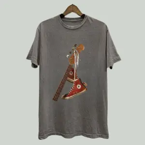 Vintage Nirvana Grunge Guitar Converse T-Shirt, Retro 90s Rock Band Tee, Alternative Punk Rock Music Graphic Shirt, Classic Rock Concert Merch Gift for Fans
