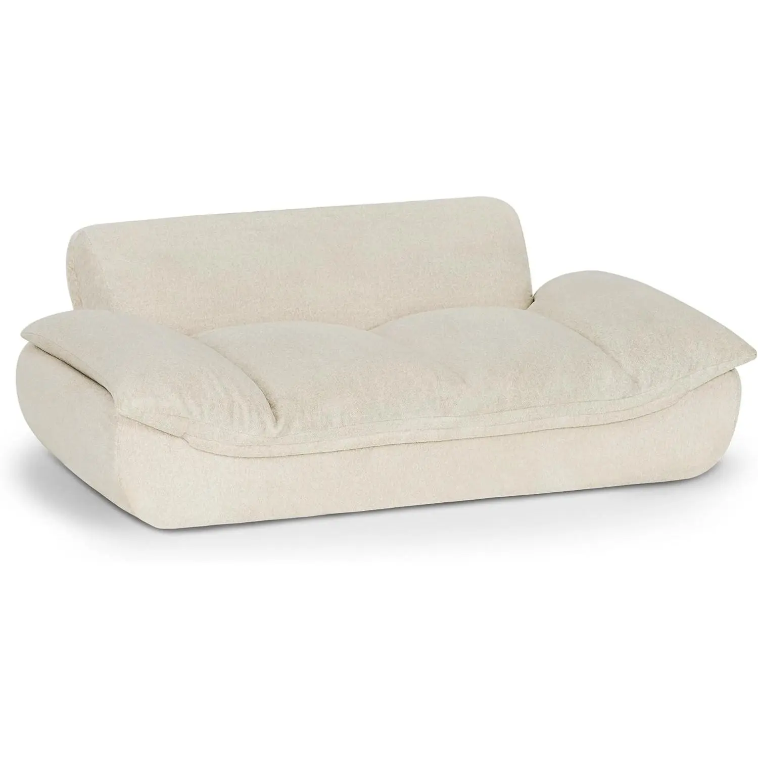 Lovupet Large Dog Couch, Soft Fabric Sofa Bed for Big Dogs with Supportive Armrests & Non-Slip Bottom, Cozy Pet Bed for Indoor Use