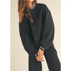 Coat Fabric Baseball Bomber Jacket
