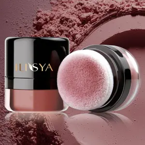 Long Lasting Air Cushion Powder Blusher, Lightweight Soft Color Shadow, Easy Coloring Blush, Suitable for All Skins, Facial Cosmetics for Creating Your Own Natural and Vibrant Makeup, Lightweight Natural Look