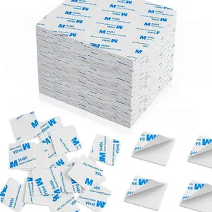 500 count Double Sided  Tape  Pad, Square Super-Sticky Double Sided Adhesive Pads for Crafts, White Self-Adhesive Double Sided Mounting Tape Heavy Duty for House Wall Decor,27x27x2mm