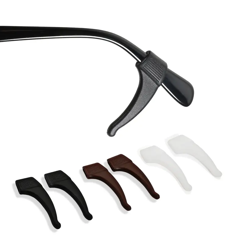 ZENOTTIC 3 Pairs Ear Grip Anti Slip Eyeglass Holder Comfortable Soft Silicone Eyeglasses Grip for Sunglasses Sport Eyeglasses Strap Anti-sweating Fit All Daily Scenarios