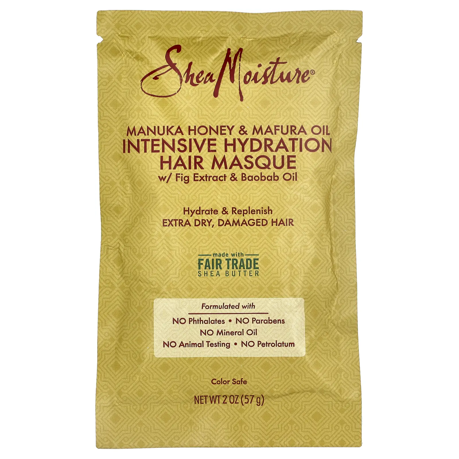 SheaMoisture Manuka Honey & Mafura Oil Intensive Hydration Hair Masque, 2 oz (57 g)