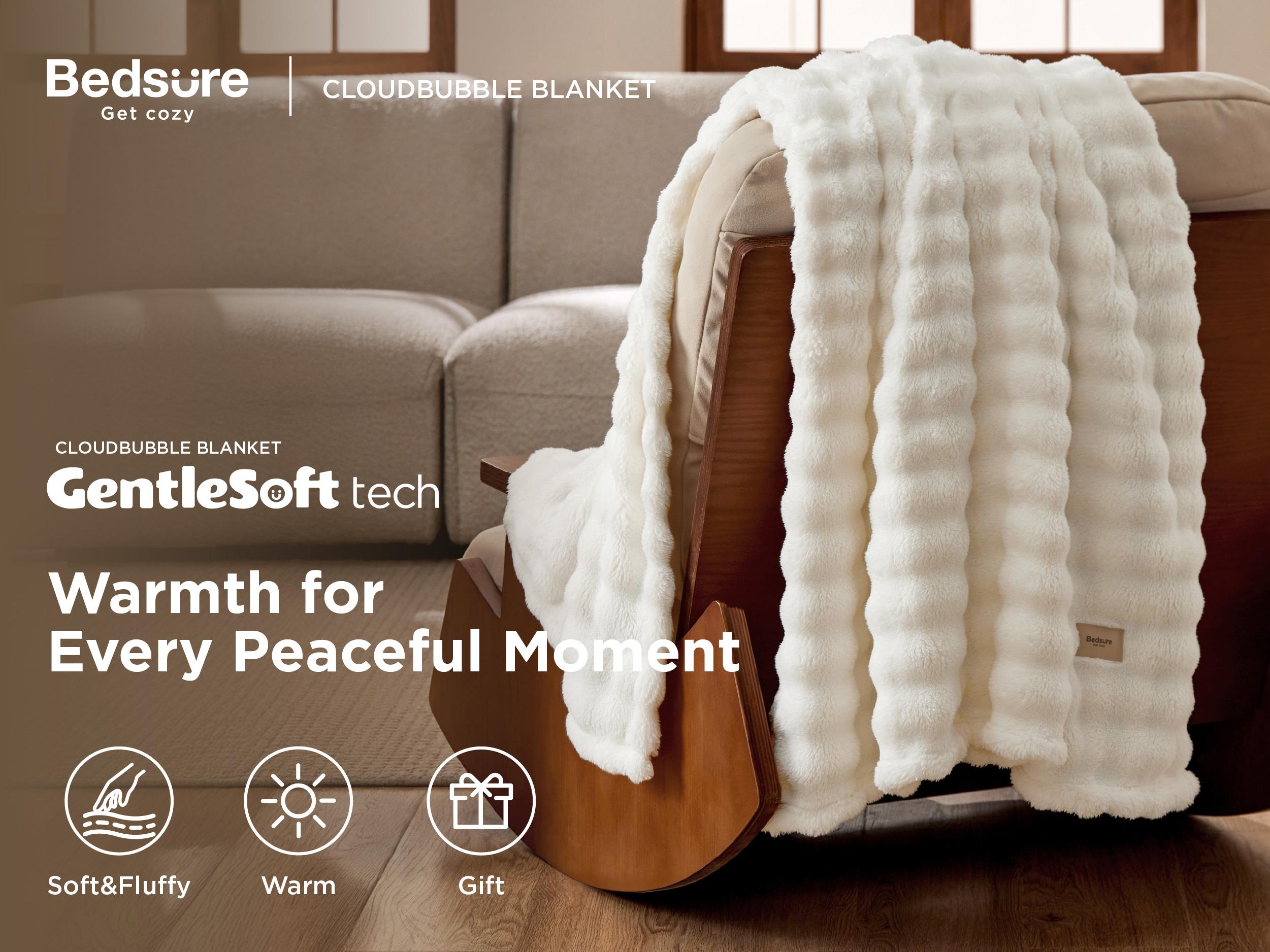 【Spring Glow Up】Bedsure CloudBubble 3D Texture GentleSoft Blanket - Cozy Bubble Blanket for Bed Sofa Room Decor - Luxury Soft Gifts for Women, Lightweight, All Seasons 【Spring Glow Up】Bedsure CloudBubble 3D Texture GentleSoft Blanket - Cozy Bubble Blanket for Bed Sofa Room Decor - Luxury Soft Gifts for Women, Lightweight, All Seasons
