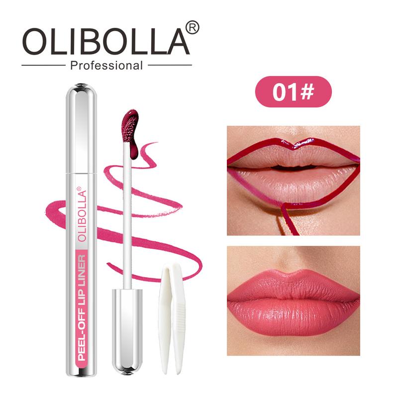 Peel Off Lip Liner Tattoo, 1 Count Long Lasting Peel Off Lip Stain, Semi-permanent Matte Lip Stick, Cosmetic Products for All Skin Types, Perfect Gift for Girls & Women, Valentine's Day Gift Eyeliner Lipliner Makeup