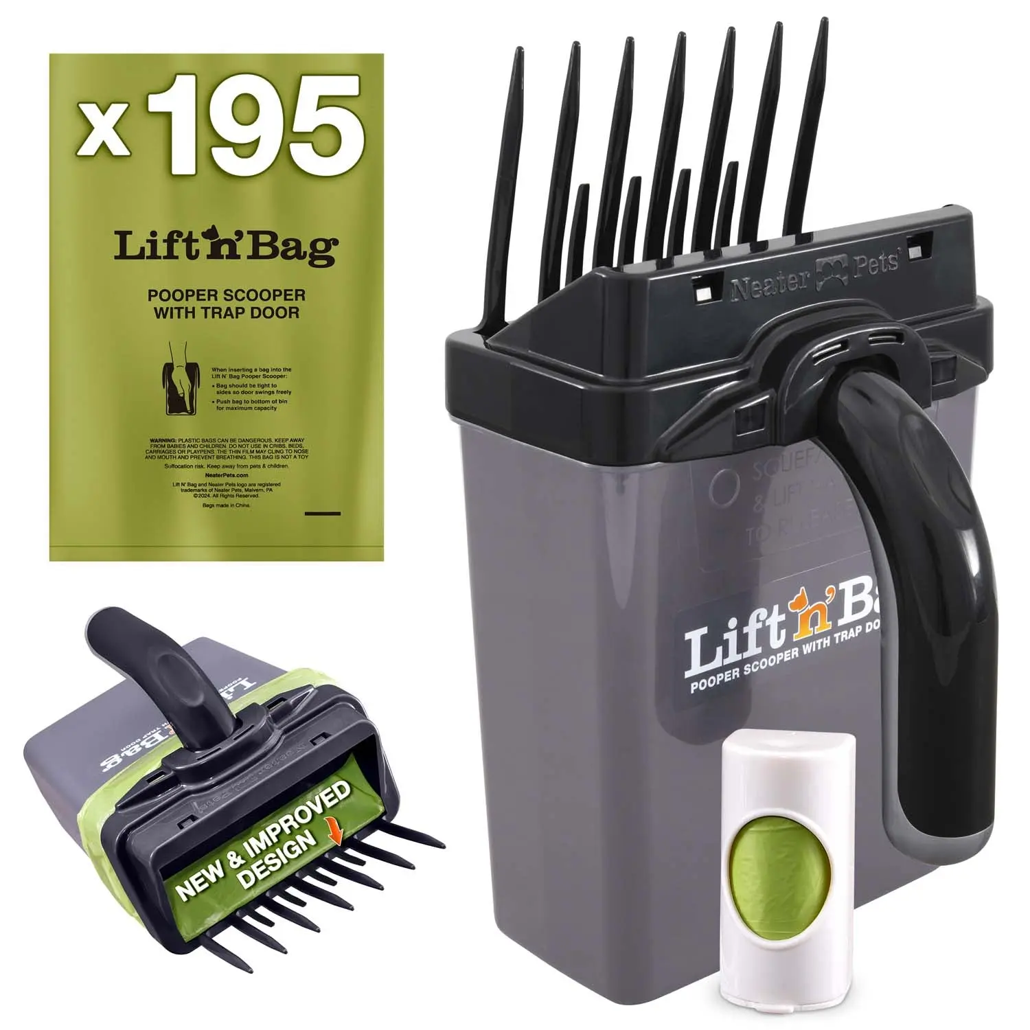 Black Scoop w/ Gray Bin