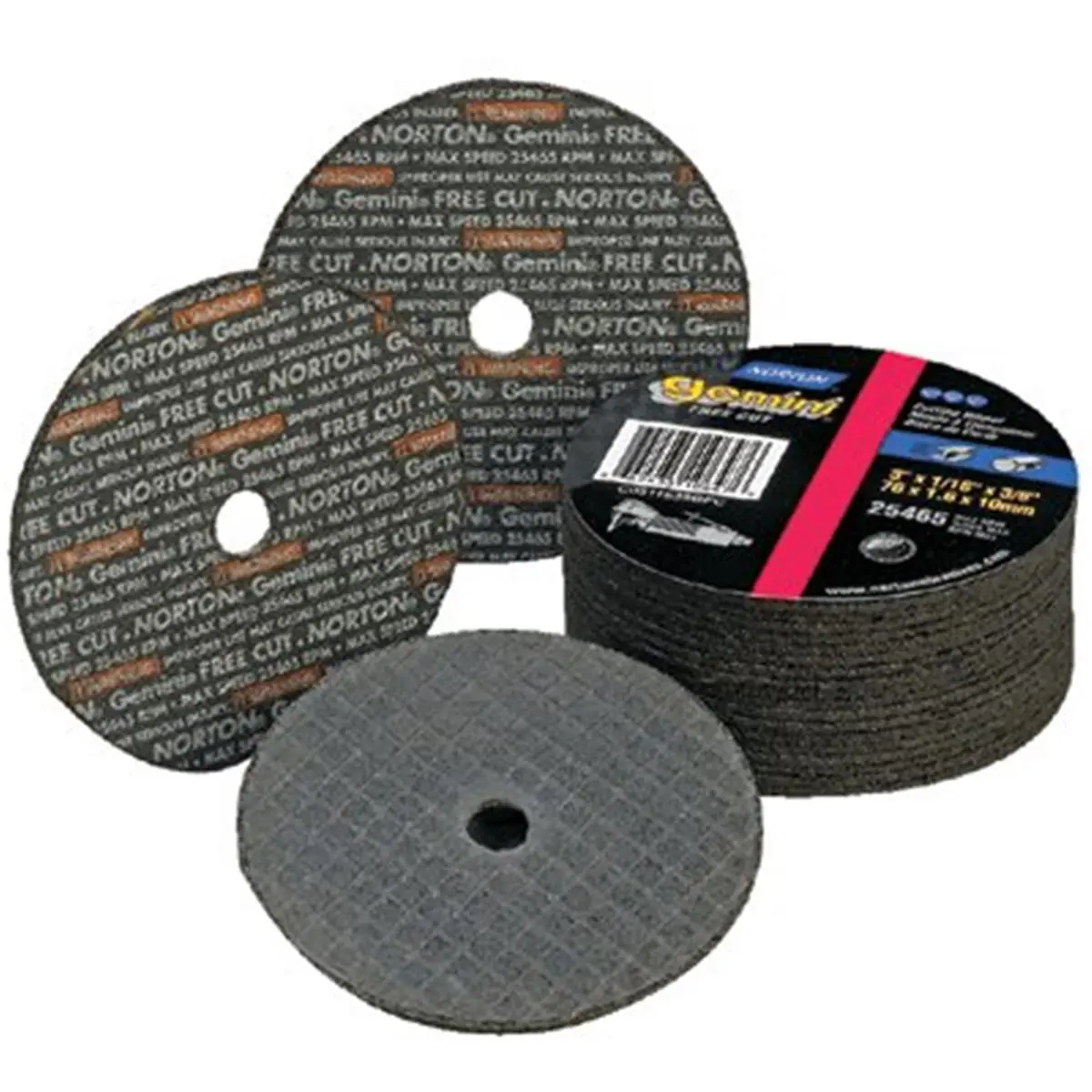 212 MAIN Norton Gemini Fastcut Cutoff Wheel Tool - 3 in x 0.035 in x 0.25 in Reptile & Amphibian Cleaning Tool for Metal, Aluminum, Non-Ferrous Soft Metal, 547-66243510627, Free Cut, Long Life Performance, Cutting