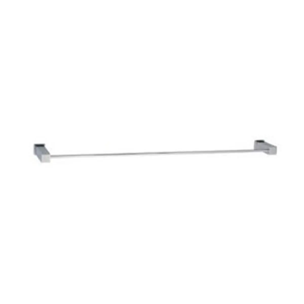 212 MAIN Satin Nickel 24 in. Straight Bar Single Towel Rail - Wall-Mount Bathroom Organization Accessory for Towel Storage