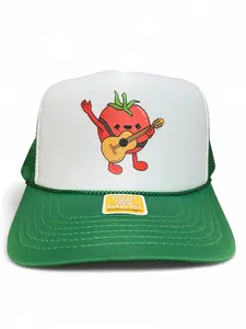 Foam Trucker Hat, Guitar Playing Tomato