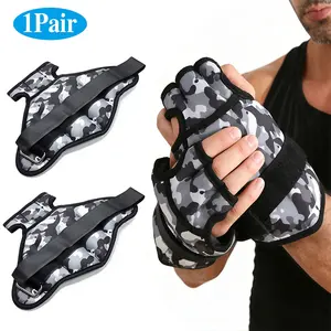1 Pair Wrist Weighted Sandbags with Finger and Thumb Holes, Available in 1kg or 2kg for Men and Women Training Gloves for Boxing and Running Sports Fitness