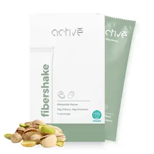 FiberShake by activé – Award-Winning European Fiber Drink Pistachio Flavor for Digestive Health and Weight Management
