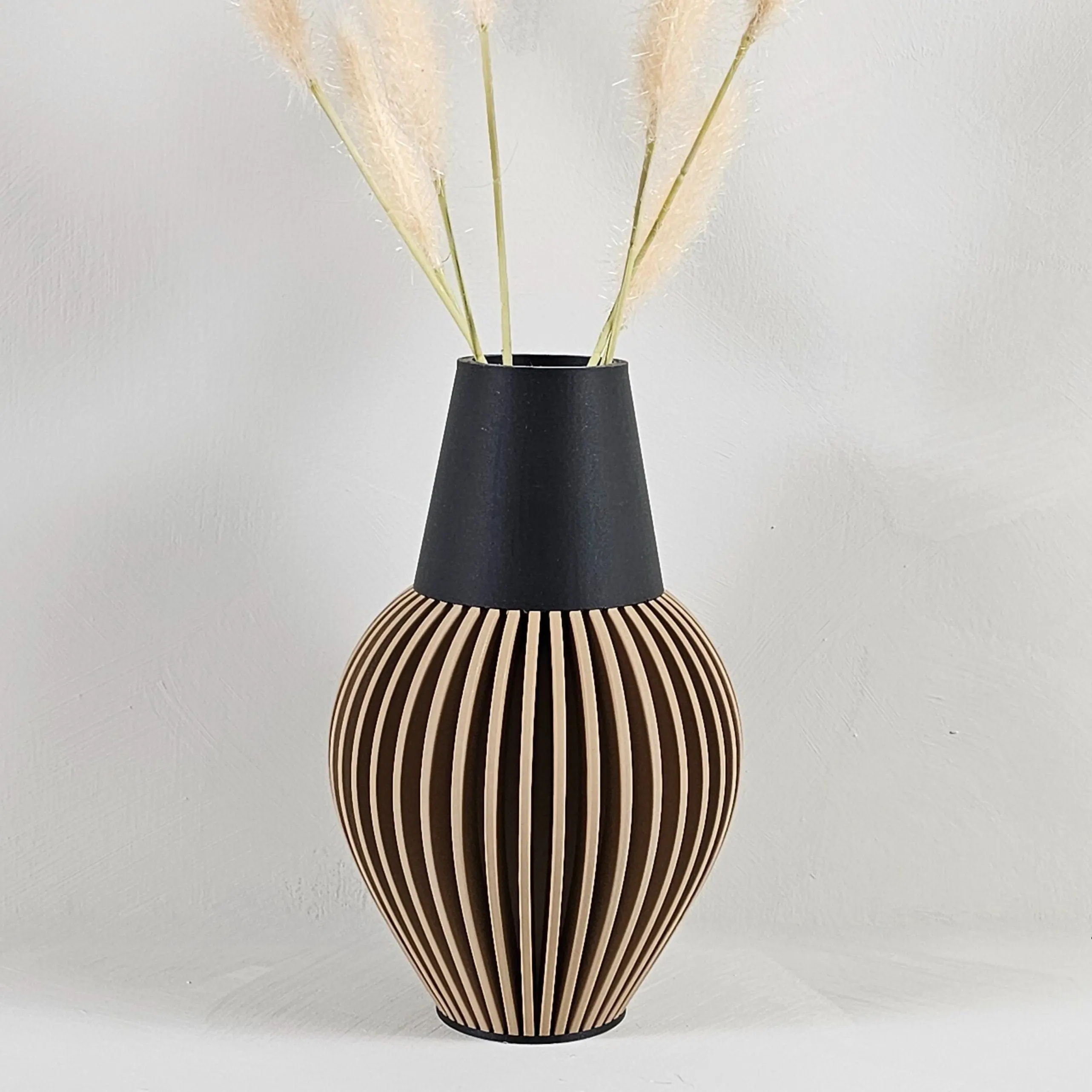 Wood Vase for Dried Flowers - Unique Minimalist Flower Vase - Recycled Wood Vase Decor flower vase