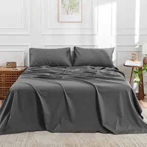 DOZ 100% Long Staple Cotton Sheet Sets, Classic Percale Cotton, Cool Crisp, Breathable, Matte Finish, Hotel Style, Durable