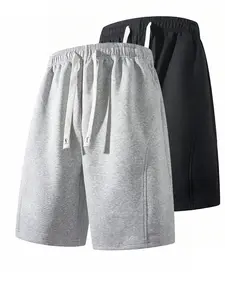 Men’s shorts, set of 2 — casual athletic style for everyday wear at home   Light Gray Comfortable Sweat Shorts