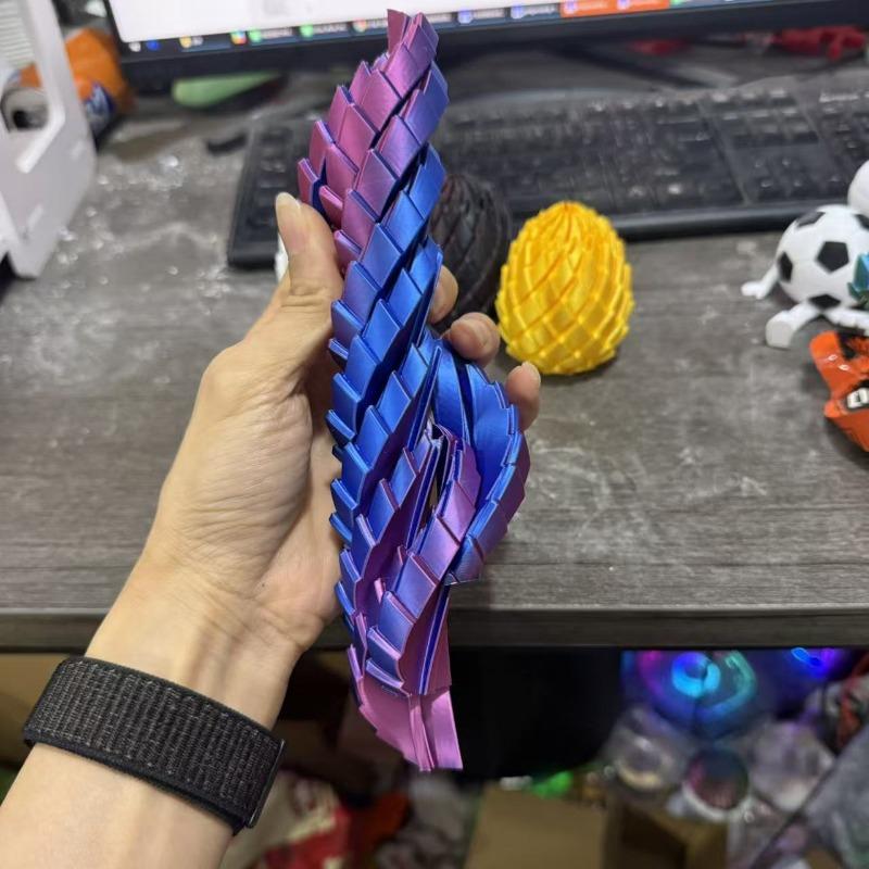 2pcs Dragon Egg Rotating Suitable for, 3D Printing Fidget Sensory with Dragon Egg Capsules, Collectible Decompression Gadgets for and Aid