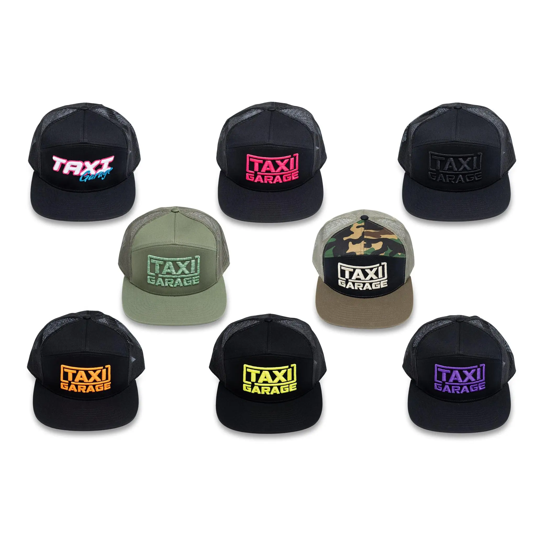 TAXI GARAGE 5 Panel Mesh Hat