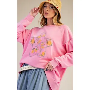 Big Flower Oversized Pullover
