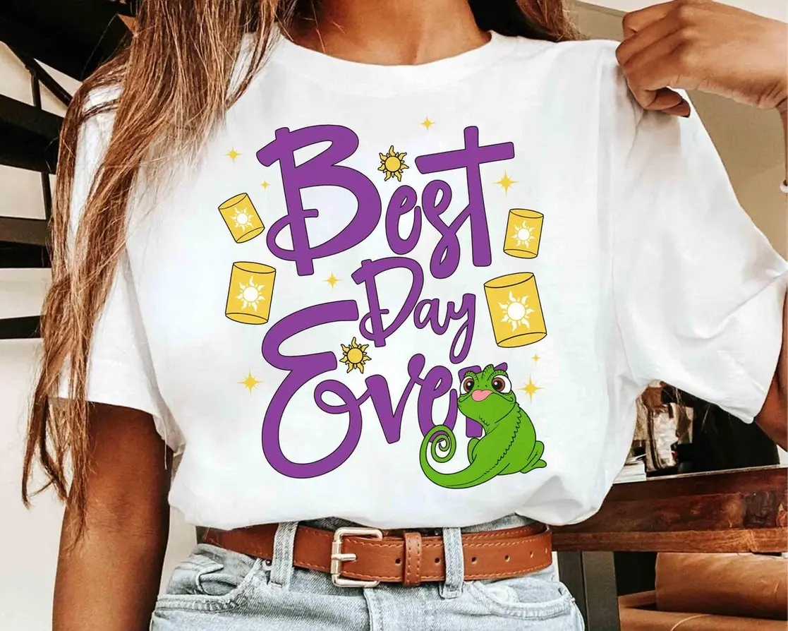 Pascal Sundrop Flower Lanterns Best Day Ever s Shirt, Tangled Rapunzel Princess Tee, Magiic Kingdom Family Vacation Trip