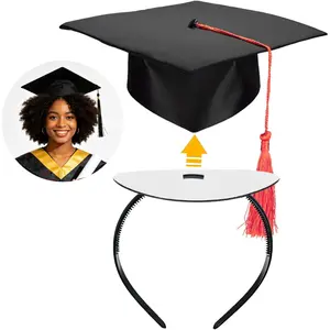 Graduation Cap Headband Firm Anti-Fall Grad Headband Insertnb Secures Your Graduation Cap, Hair Band Hat Accessories