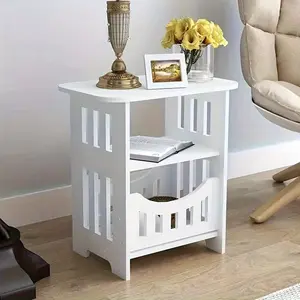 1pc Narrow Storage Cabinet (12.6"x8.6"x15.7") - Slim Drawer Organizer Side Table for Small Apartments & Dorms