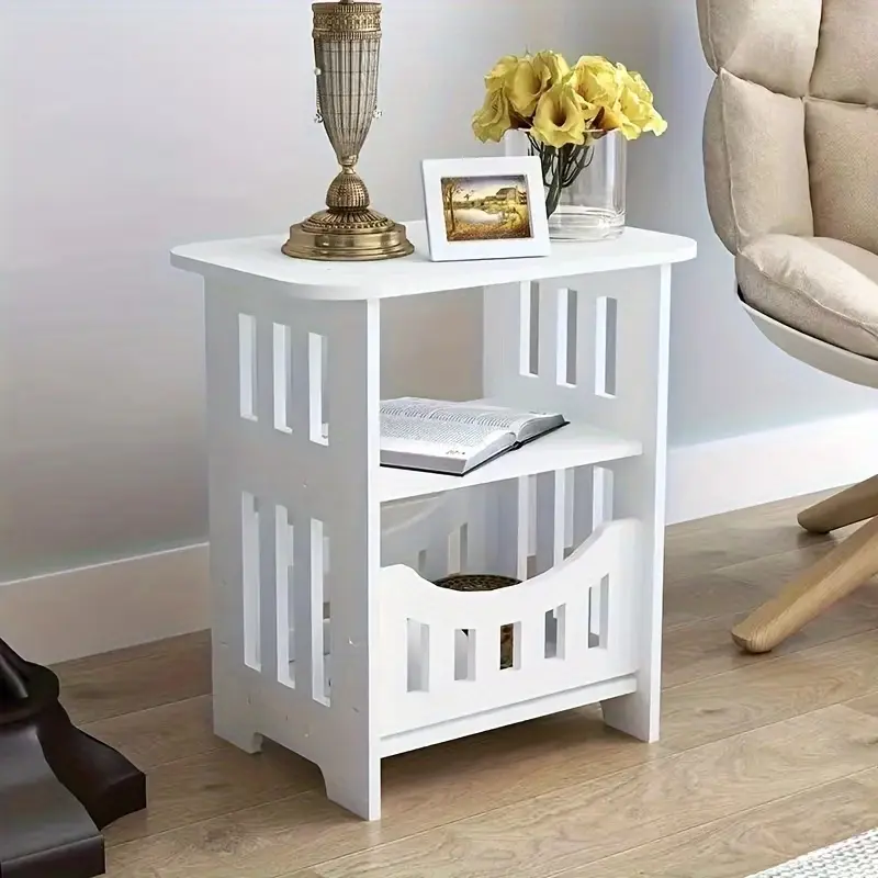 1pc Narrow Storage Cabinet (12.6"x8.6"x15.7") - Slim Drawer Organizer Side Table for Small Apartments & Dorms