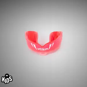 Venum Challenger Kids Mouthguard - Strap/Strapless - Red Transparent Boxing Equipment Protective Gear