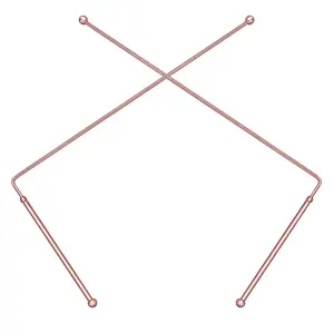 99.9% Copper Dowsing Rods - 2PCS Divining Rods - for Ghost Hunting Tools, Divining Water, Treasure, Buried Items Etc