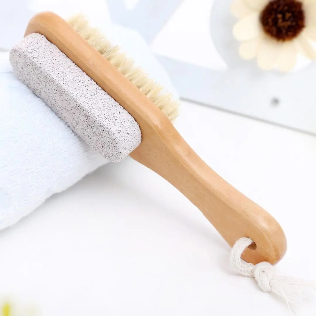 Comfort Volcanic Stone Multi Purpose Foot File Pumice Stone, Foot Callus Remover, Exfoliating Callus Remover, 1 Count Foot Scrubber Stick, Double-sided Perforated Massage Pumice Brush, Calloused Feet Remover Tool, Bath Supplies