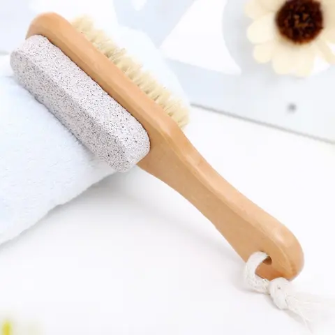 Comfort Volcanic Stone Multi Purpose Foot File Pumice Stone, Foot Callus Remover, Exfoliating Callus Remover, 1 Count Foot Scrubber Stick, Double-sided Perforated Massage Pumice Brush, Calloused Feet Remover Tool, Bath Supplies