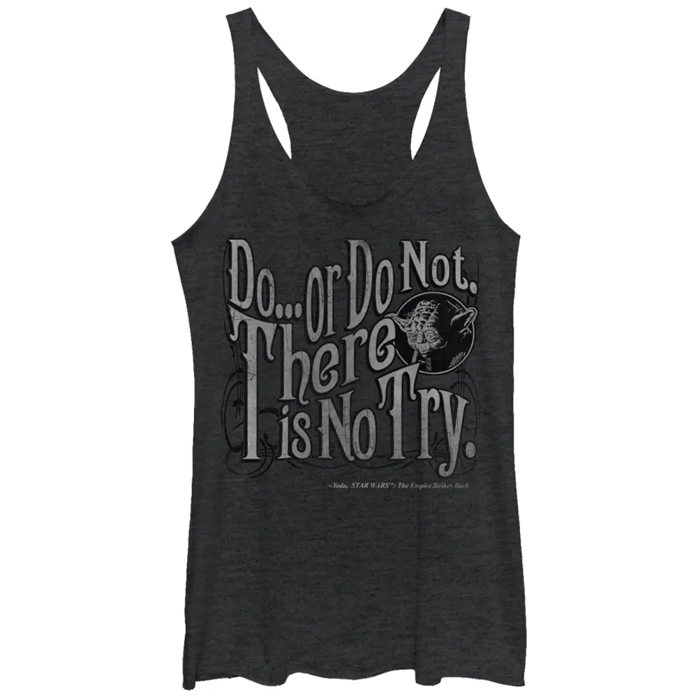 Women's Star Wars Yoda Do or Do Not Racerback Tank Top