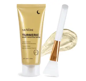 Sauvasine Kojic Acid Turmeric NightWrapping Mask I Overnight Wrapping Mask,Morning Shed, Turmeric, Niacinamide, Vitamin C