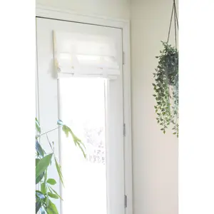 Off White Herringbone French Door Curtain 1 panel