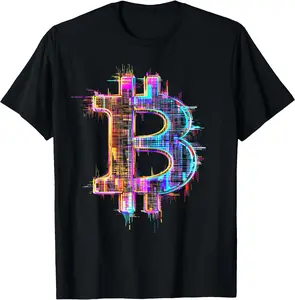 Bitcoin Logo Crypto Trader Investor Cryptocurrency BTC T-Shirt Classic Cotton Top