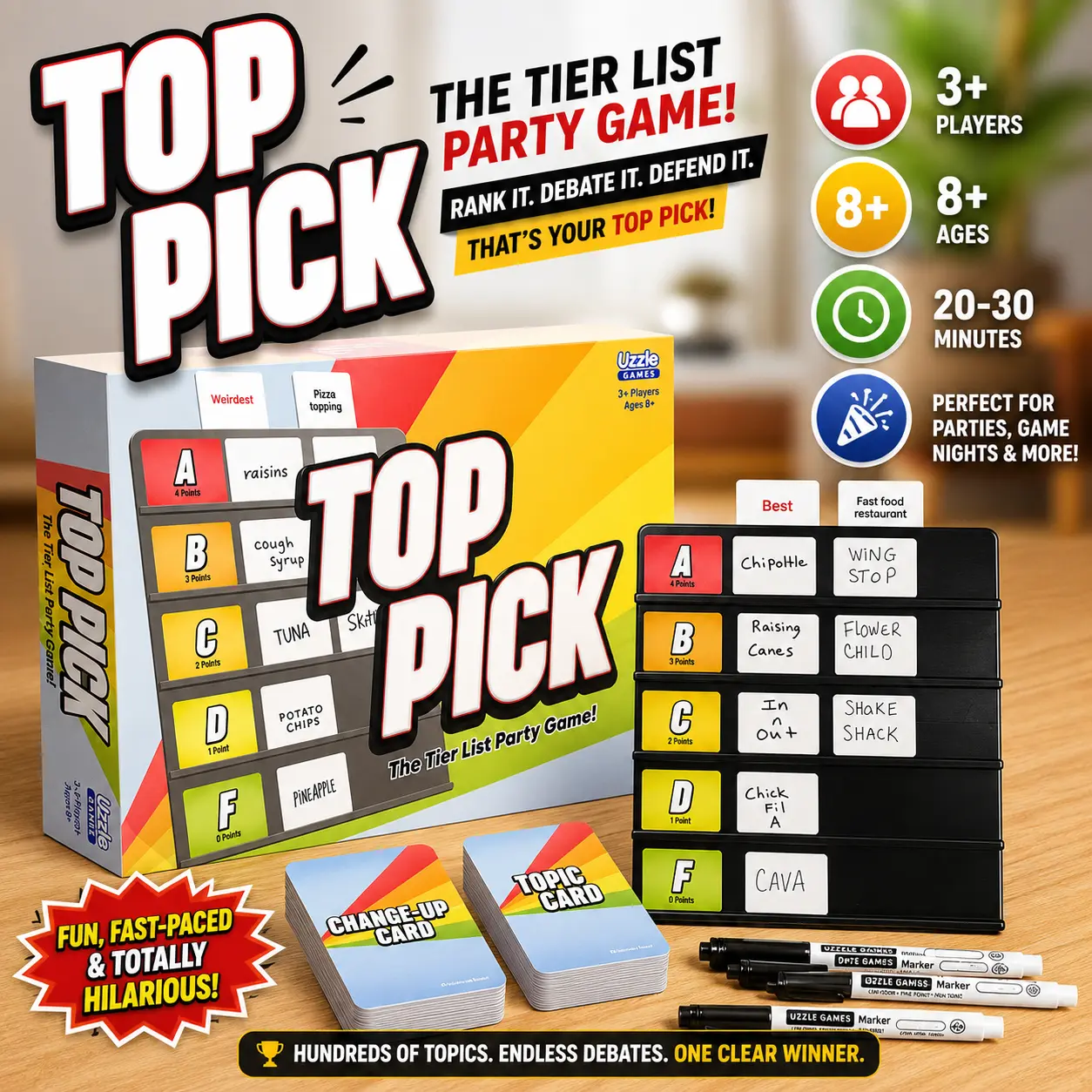Top Pick Card Game