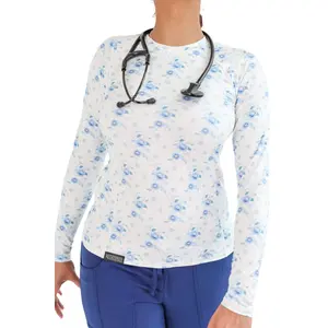 Coastal Bloom Athletic Underscrub – Long Sleeve Top