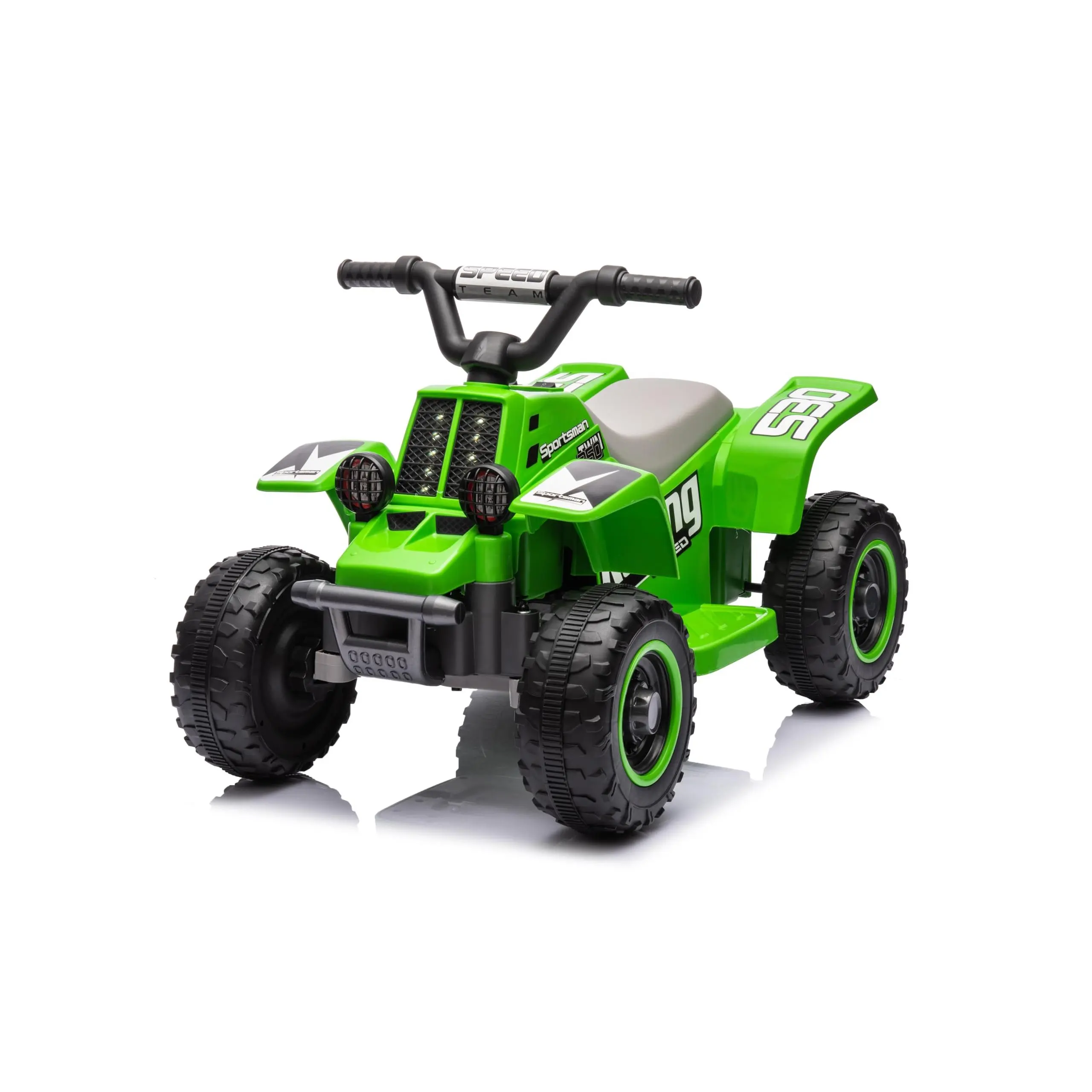 GARVEE 6V Rechargeable Kids 4-Wheel Design ATV Ride-On Toy for Playtime, Ages 3+ - LED Lights, MP3 Connectivity, Forward & Reverse Functions, Toddler Motor Vehicle, Four Wheel Design