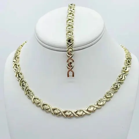 Rodriguezjewelry # 2899 Necklace  (17.5 inch) # 2900 Bracelet ( 7.5 inch)