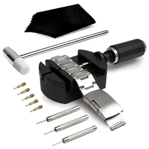 Watch Link Removal Kit, Watch Band Sizing Tool for Watch Strap Adjustment, Watch Pins Replacement, Watch Hammer, Spring bar