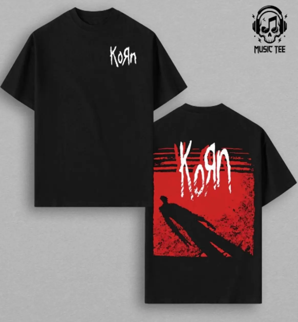 Celebrate the legacy of Korn with this Vintage Album Graphic T-Shirt featuring dark, eye-catching artwork inspired by the band's signature style. Designed for rock and metal fans, this comfortable graphic tee delivers a timeless vintage look that's pe IR6