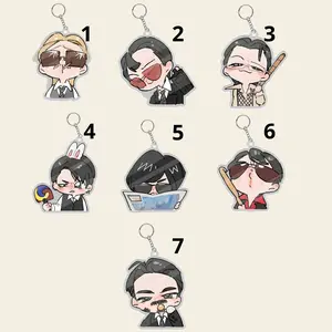 Cute Acrylic Keychain, Chibi Keychain, Gift for Fan, Member Keychain