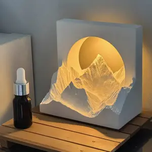 Golden Mountain Aromatherapy Night Light Thoughtful Gift Ideas Housewarming Birthday Gift for Her Ready to Gift