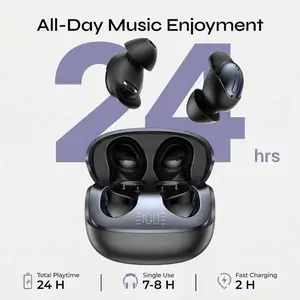 Bluetooth 6.0 Wireless Earbuds for Sleeping, Side Sleepers Earphones, Tiny Invisible Waterproof Earbuds, Noise-Canceling Sports Headphones, Long Battery Life, Fast Charging, Improves Sleep