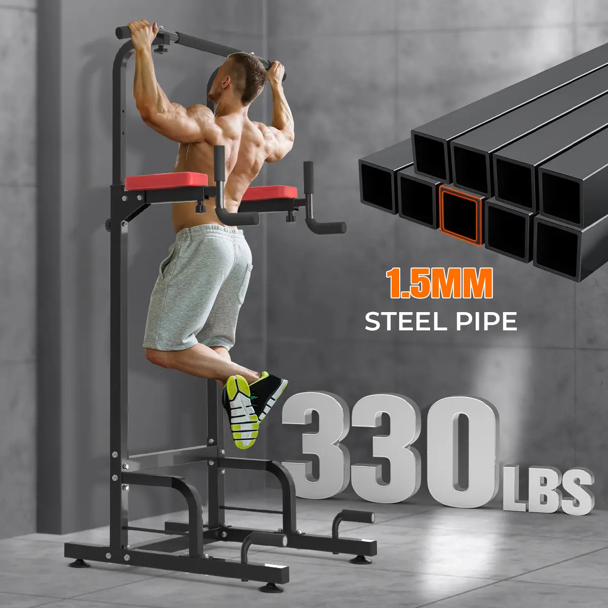 RELIFE REBUILD YOUR LIFE Multi-Function Fitness Power Tower – Dip RELIFE REBUILD YOUR LIFE Multi-Function Fitness Power Tower – Dip