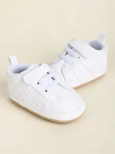 Baby's Solid Color Velcro Design Sneakers, Casual Comfortable Breathable Sports Shoes for Daily Wear, Non-slip Newborn Infant Toddler Shoes, Baby Walking Shoes