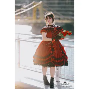 Red Bustle Dress