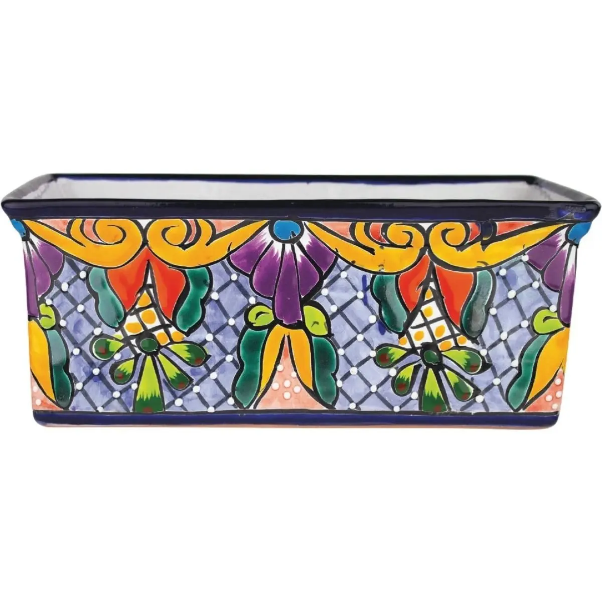 Syndicate Home & Garden 138750 12 in. Verona Rectangle Clay Planter - Pack of 2